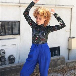 Nooworks Black Swan Print Turtleneck S